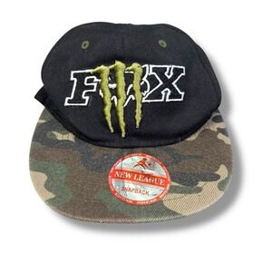 Monster Energy Fox Mens Embroidered Mesh Casual Adjustable Baseball Cap Hat Camo